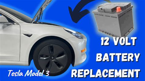 replacing tesla 12v battery.